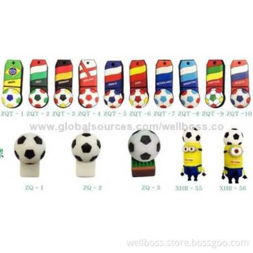 2014 Brazilian World Cup Mascot USB Flash Drive for Promotion Welcome, OEM Order Factory Price